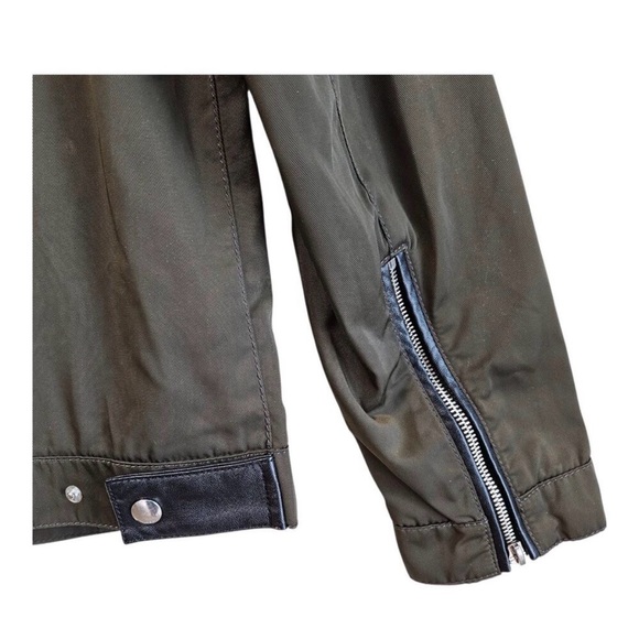 Zara Men's Military-Style Olive Green Zip Jacket - Picture 3 of 7